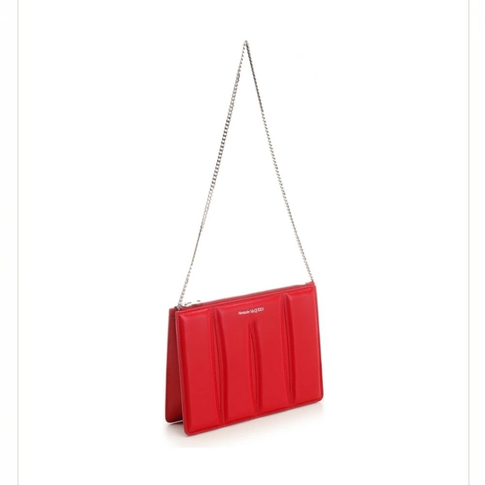 Alexander McQueen Scarlet Red Wristlet